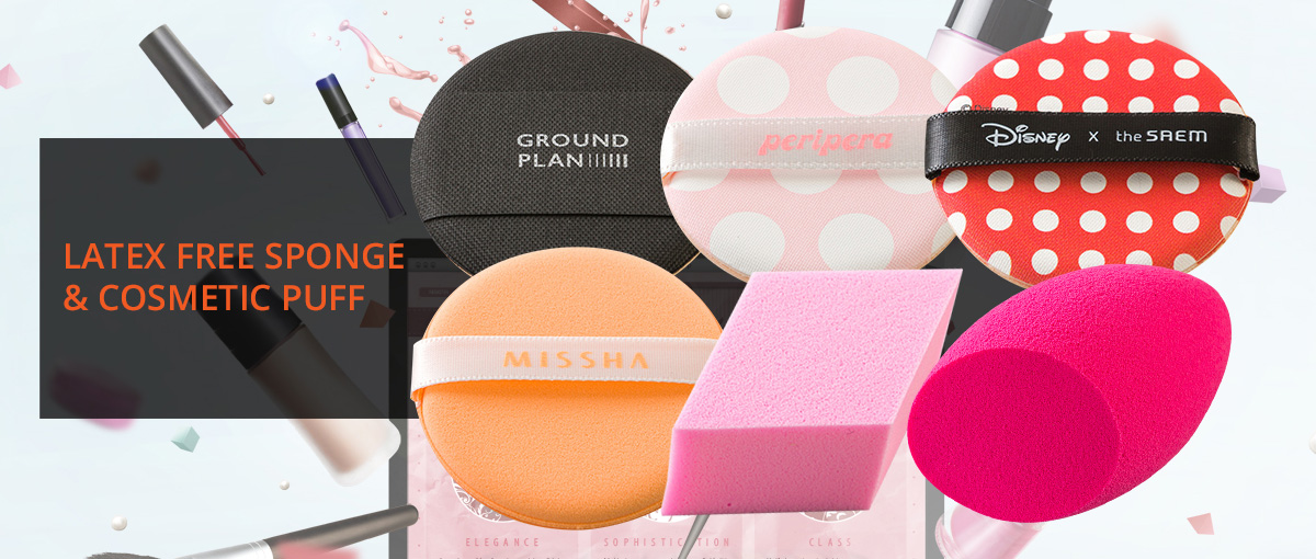 LATEX FREE SPONGE & COSMETIC PUFF