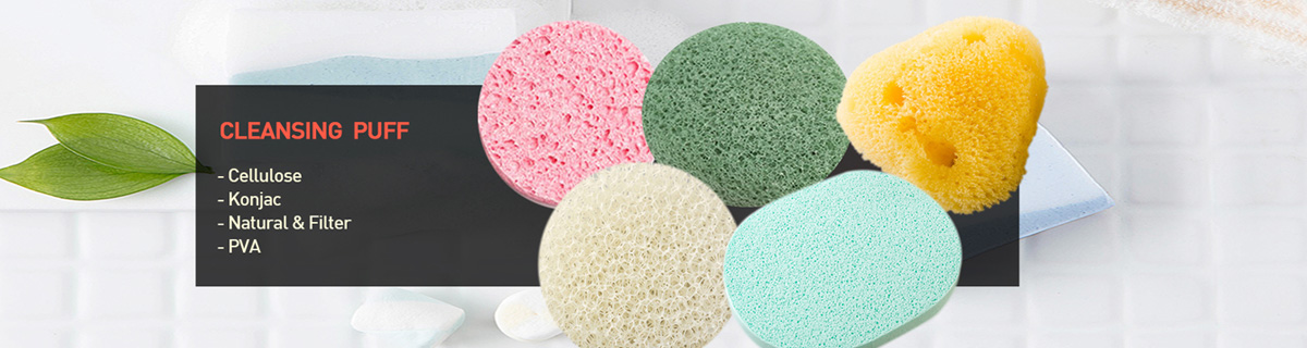 CLEANSING PUFF CELLULOSE KONJAC NATURAL & FILTER PVA