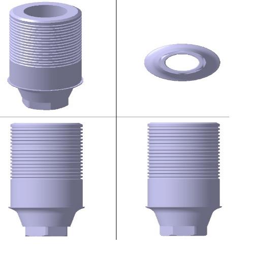 UCLA CCM Abutment | abutment, ucla, implant, casting, dental