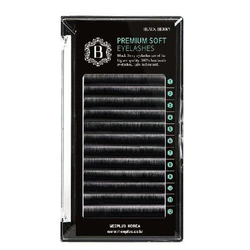 MEEPLUS KOREA Black Berry Flat Lash JC Curl