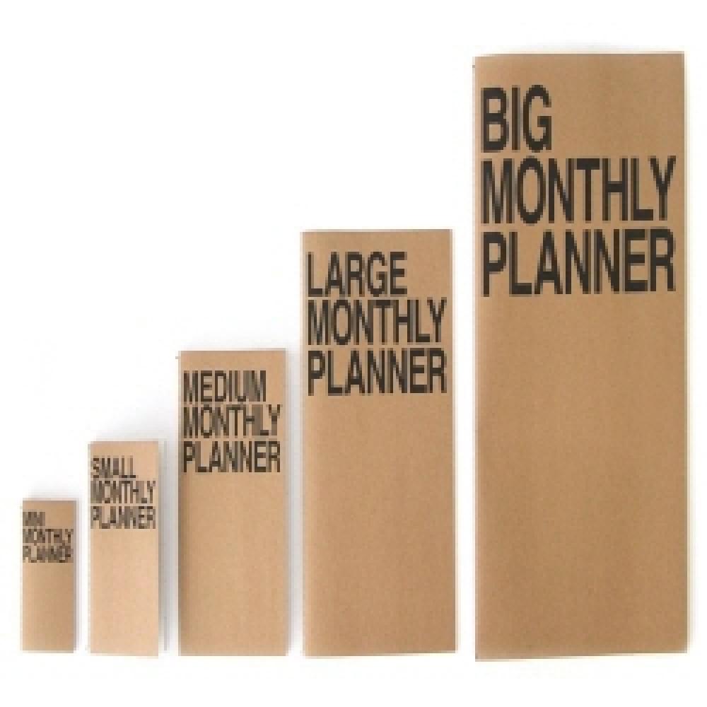 JSTORY Monthly Planner Paper Simple planner note book A3, A4, A5, A6, A7 (Small Monthly Planner A6) 
