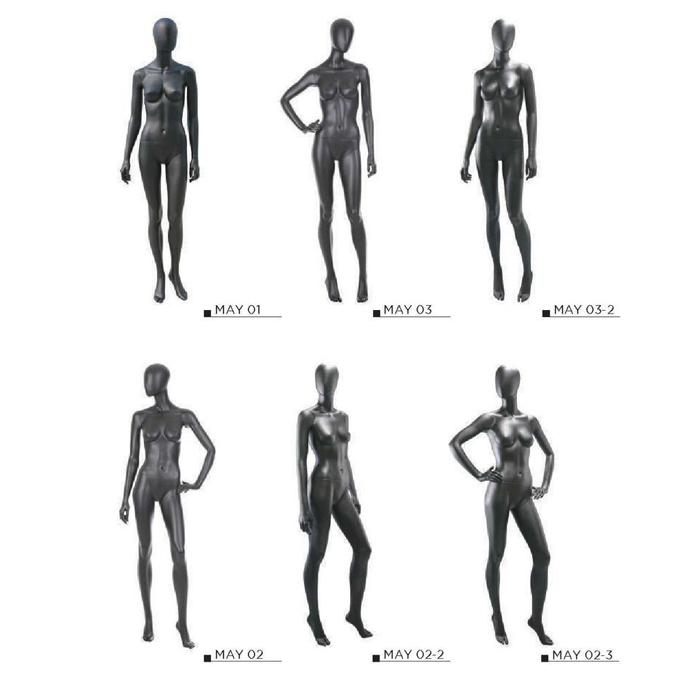 FEMALE WINDOW MANNEQUINS (Basic - white, black, beige, grey. or designated color)