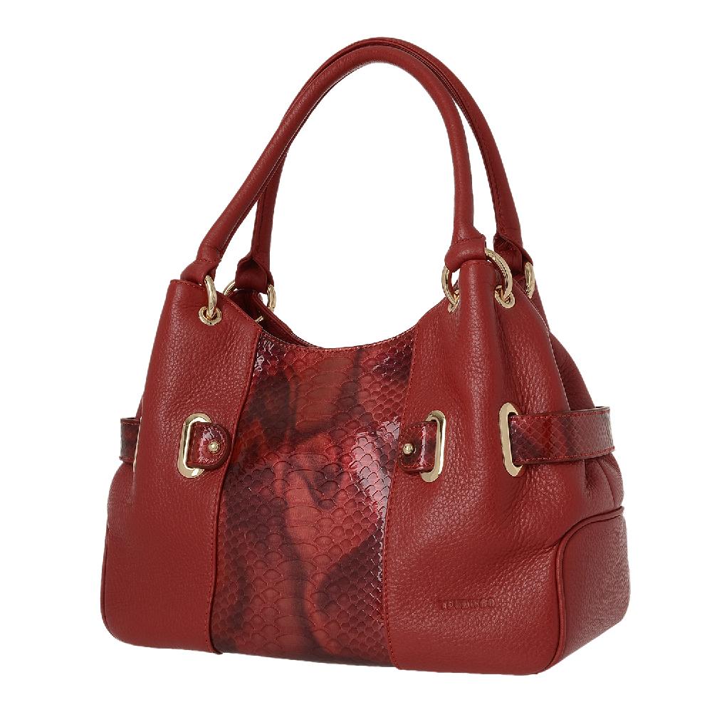 cowhide patternpoint shoulder bag