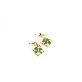 detail image2 Resin Craft Earring with Four Leaf Clover Dangle Real Lucky Clover Ear Rings - Square Type