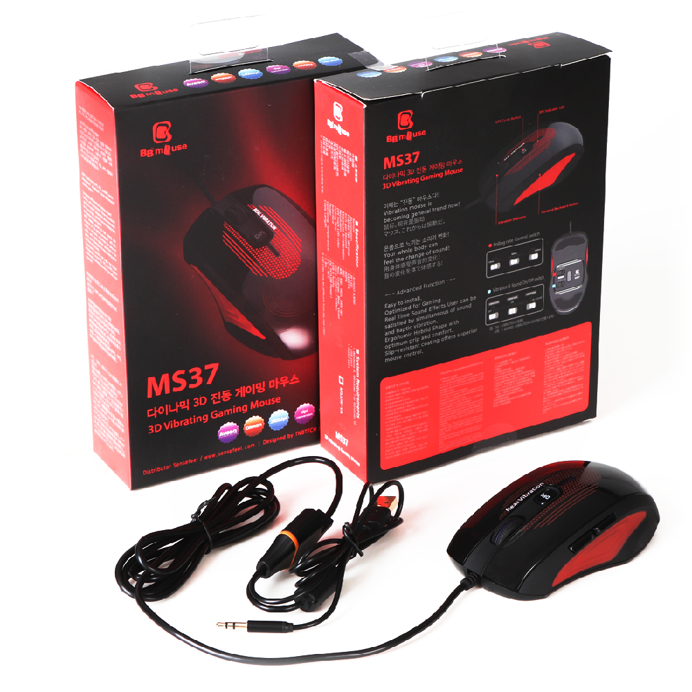 Haptic Gaming Vibration Mouse MS37R