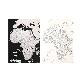full image Dream Sky Nation-Map Decorative Coloring Painting DIY Paper Continent Map - Africa