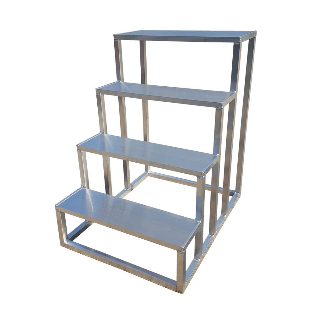 Aluminum step stand