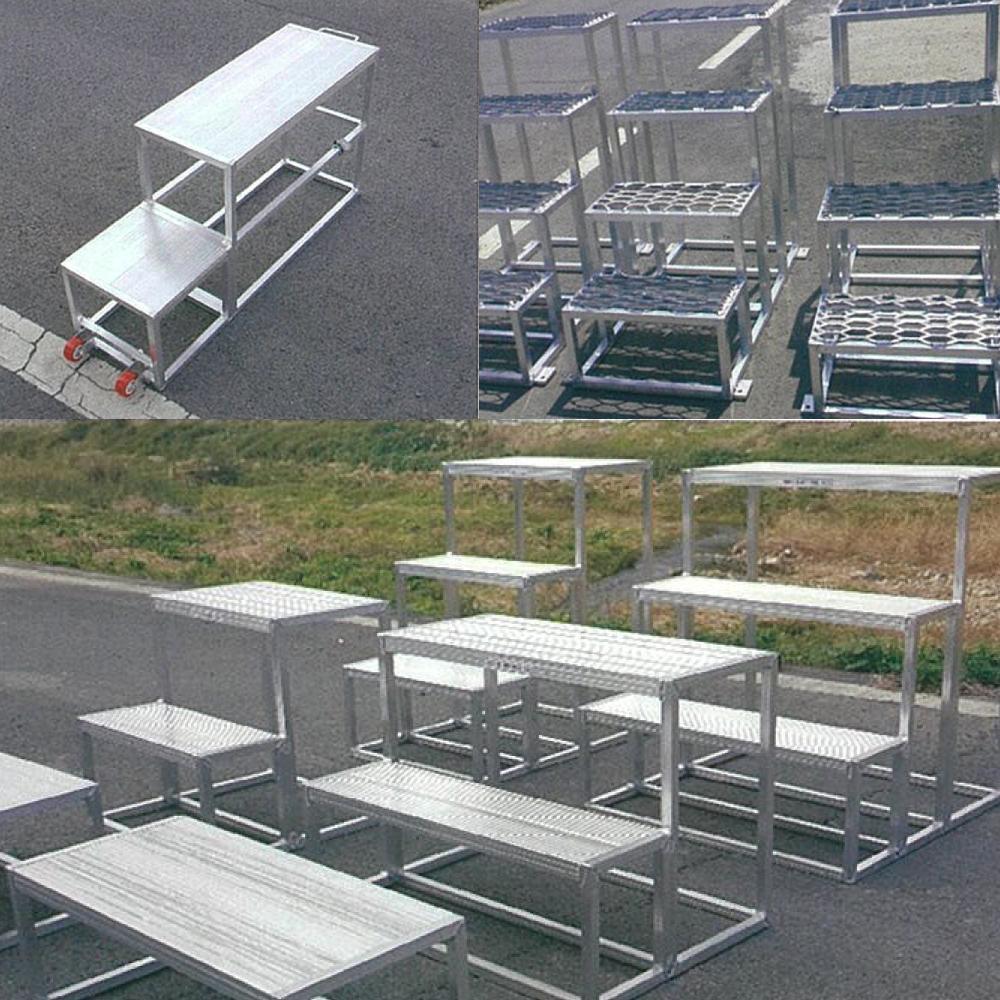 Aluminum step stand