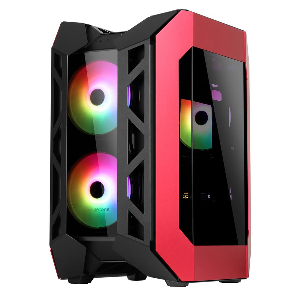 AL1000 SYNC Open-Design Full Tower Case_RED WINE