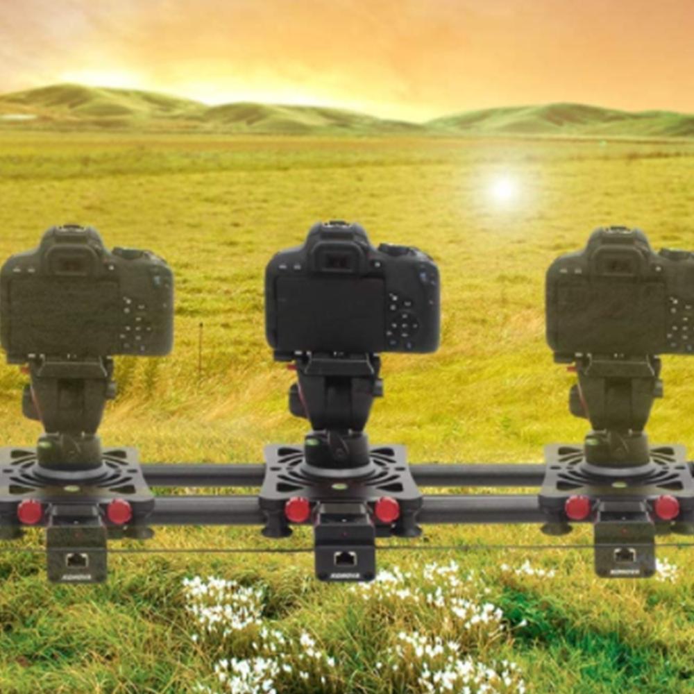 KONOVA Motorized Slider P1 Series Carbon Slider Dolly with S2 for Parallax Panorama Shot Live Motion