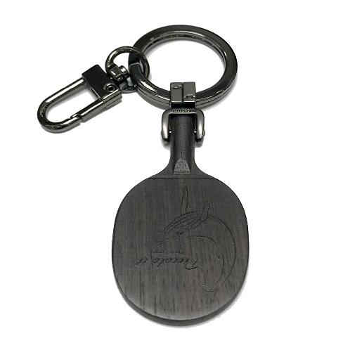 ILLUSIONI PICCOLO TT BLADE Table Tennis Racket Keychain/Key Ring_Ebony Black