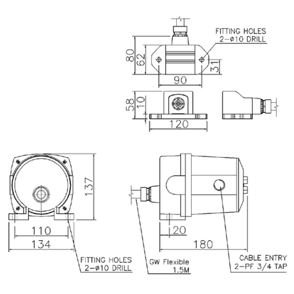 Speed Switch Belt Conveyor Explosion Proof Speed Monitoring Emergency Switch