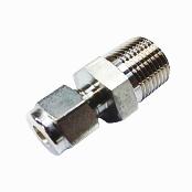 MALE CONNECTOR -  INCH SIZE,  MALE NPT : TUBE FITTINGS (LOK-FITTINGS)