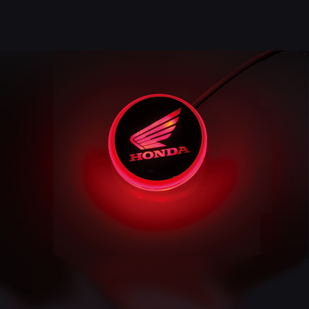 Motorcycle Honda Emblem LED Light badge 2pc 50mm,60mm waterproof