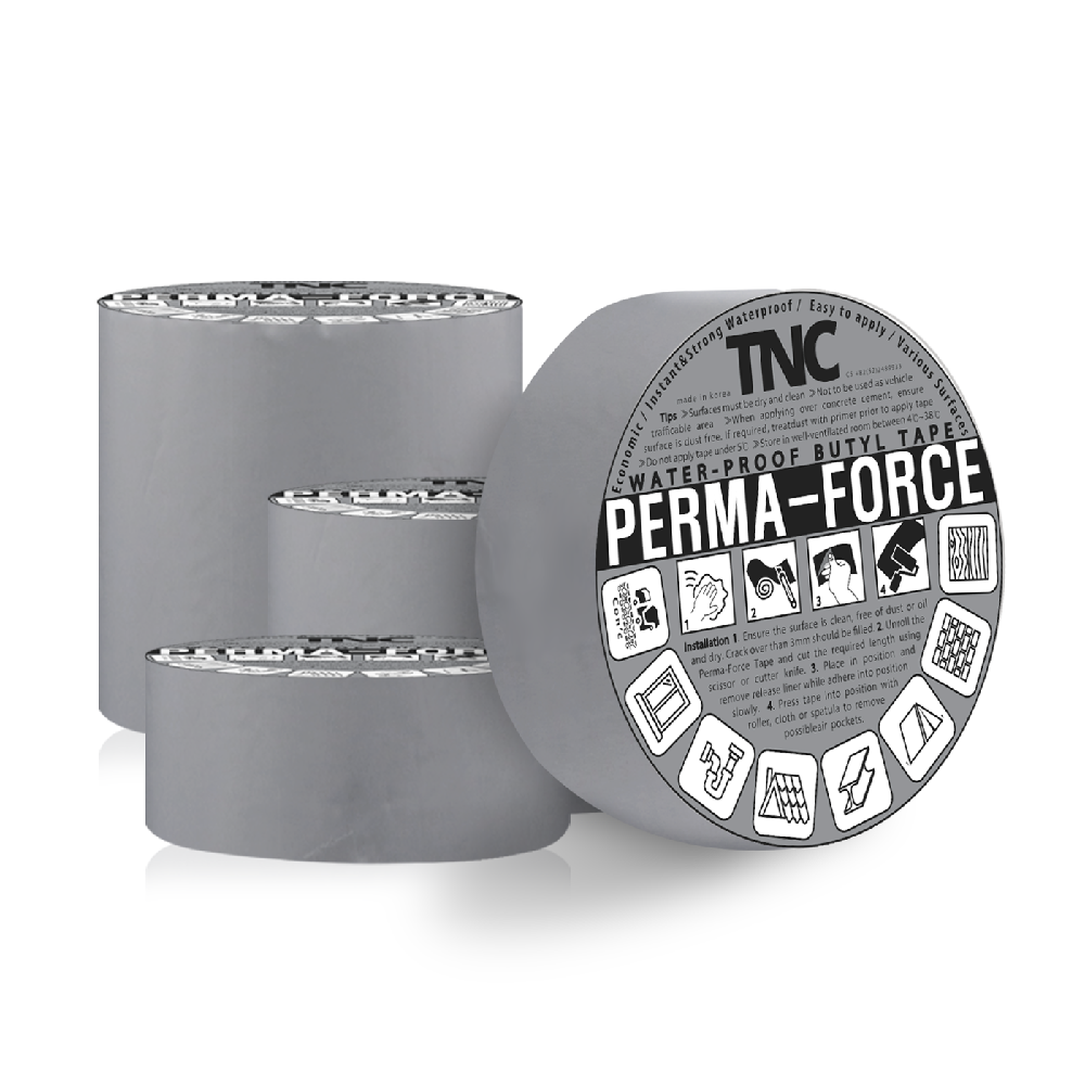 Butyl waterproof tape 5 cm - Gray