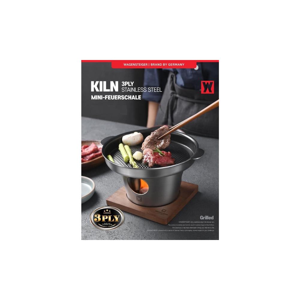 ILSANG Mini Portable Grill Brazier Japanese Korean Style Single Serving Grill Easy to Cook and Clean