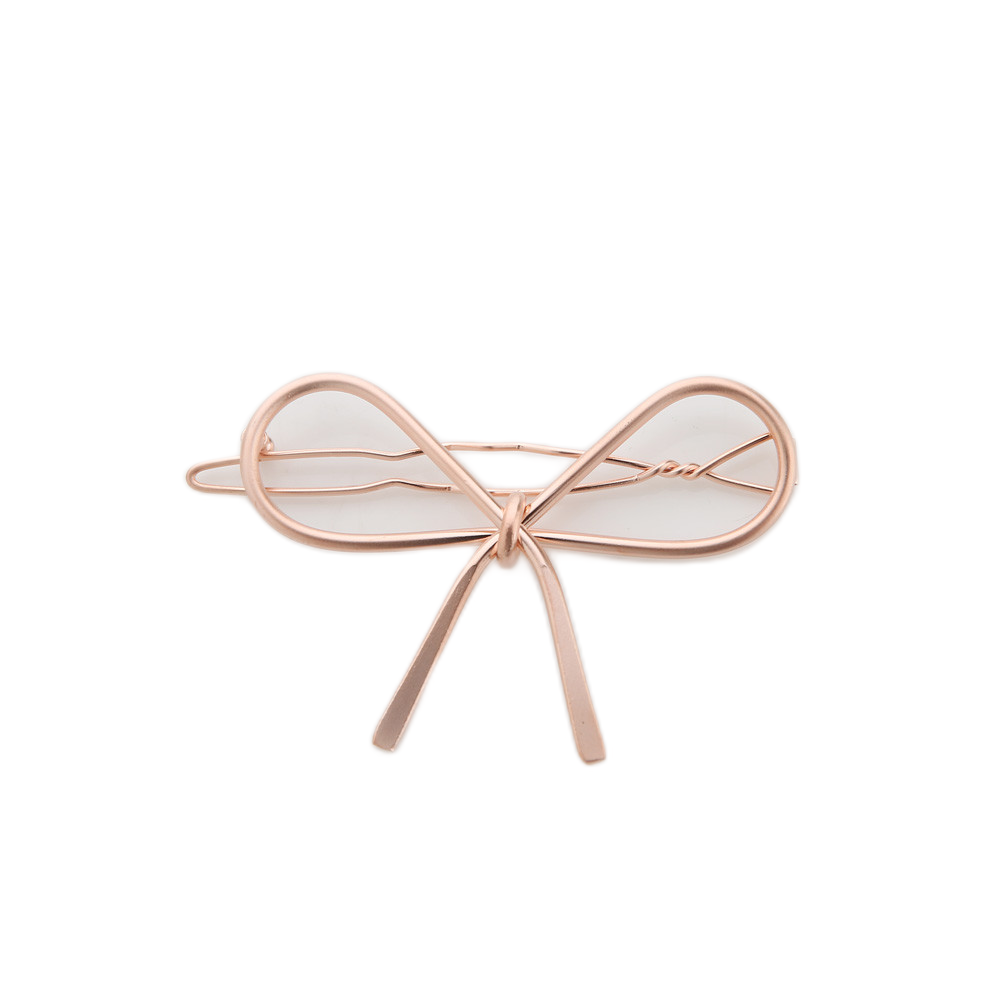 Jinccecil ribbon hairpin - Matte Gold