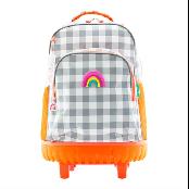 oddbi Happy Check LED Trolley Bag - gray