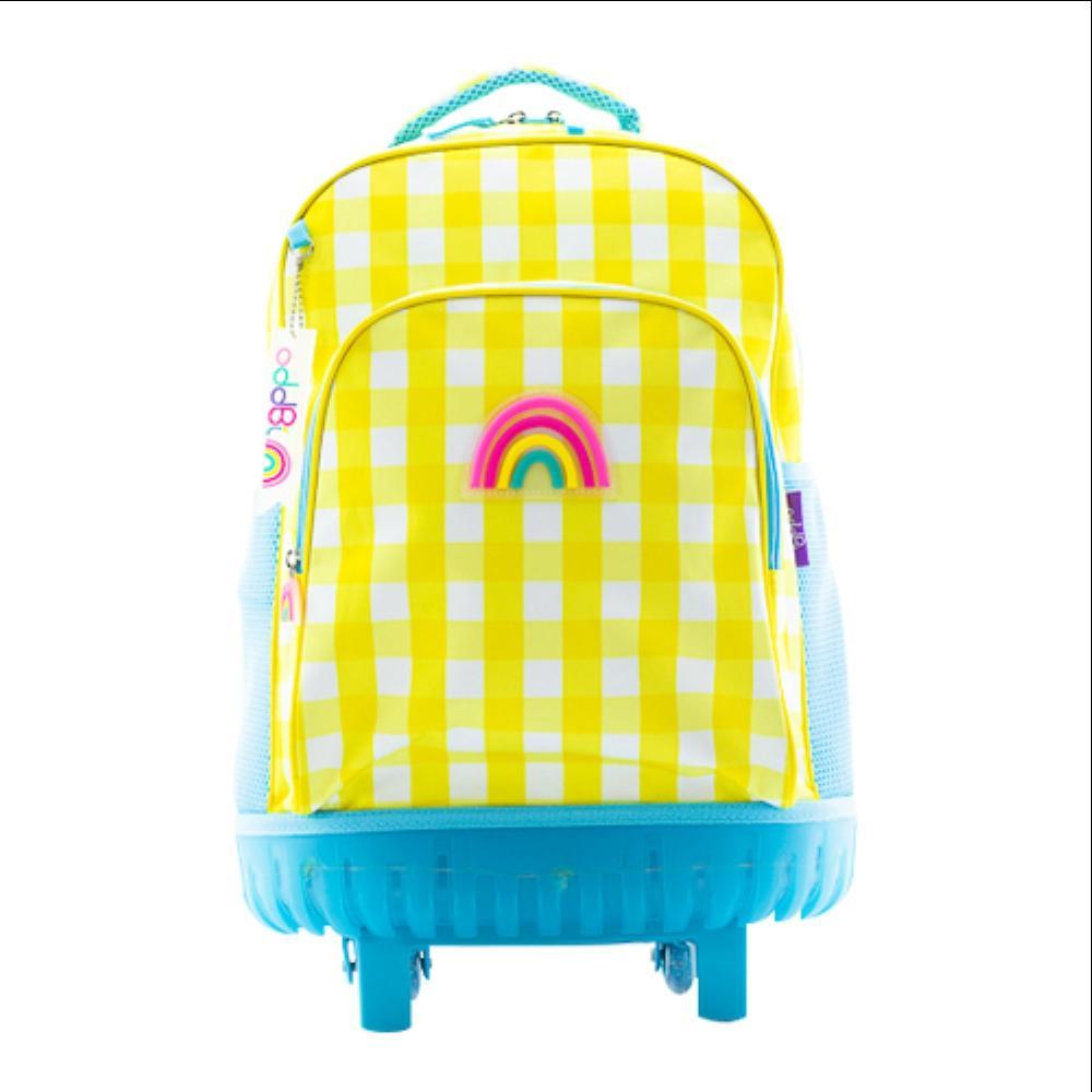 oddbi Happy Check LED Trolley Bag-yellow