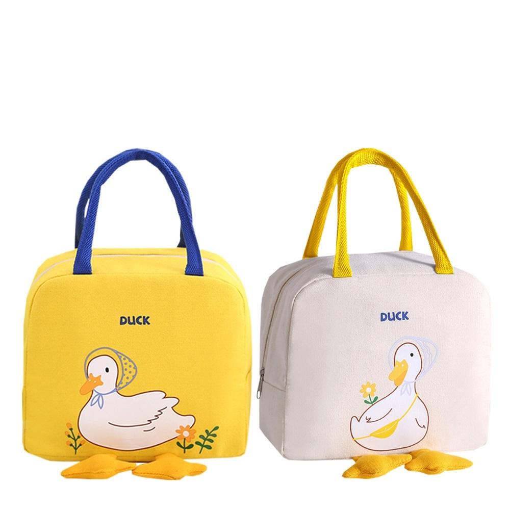 Duck Cooler Bag Pink + Yellow