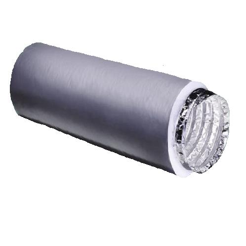 D-500AP PE, AL Foil 2P Flexible hose insulated with Polyester Wool & wrapped with Polyethylene