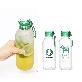full image New Bio Ecozen Plastic Water Bottle with handle lid OEM made in Korea - 600ml