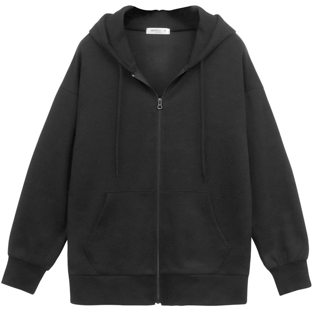 Women's Active Zip Up Hoodie, Oversized Loose Casual Jacket