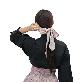 full image LEESLE Korean Traditional Hanbok HairBand Daenggi Scarf Hair Ribbon Accessroy(47.24in x 2.36in) (VER