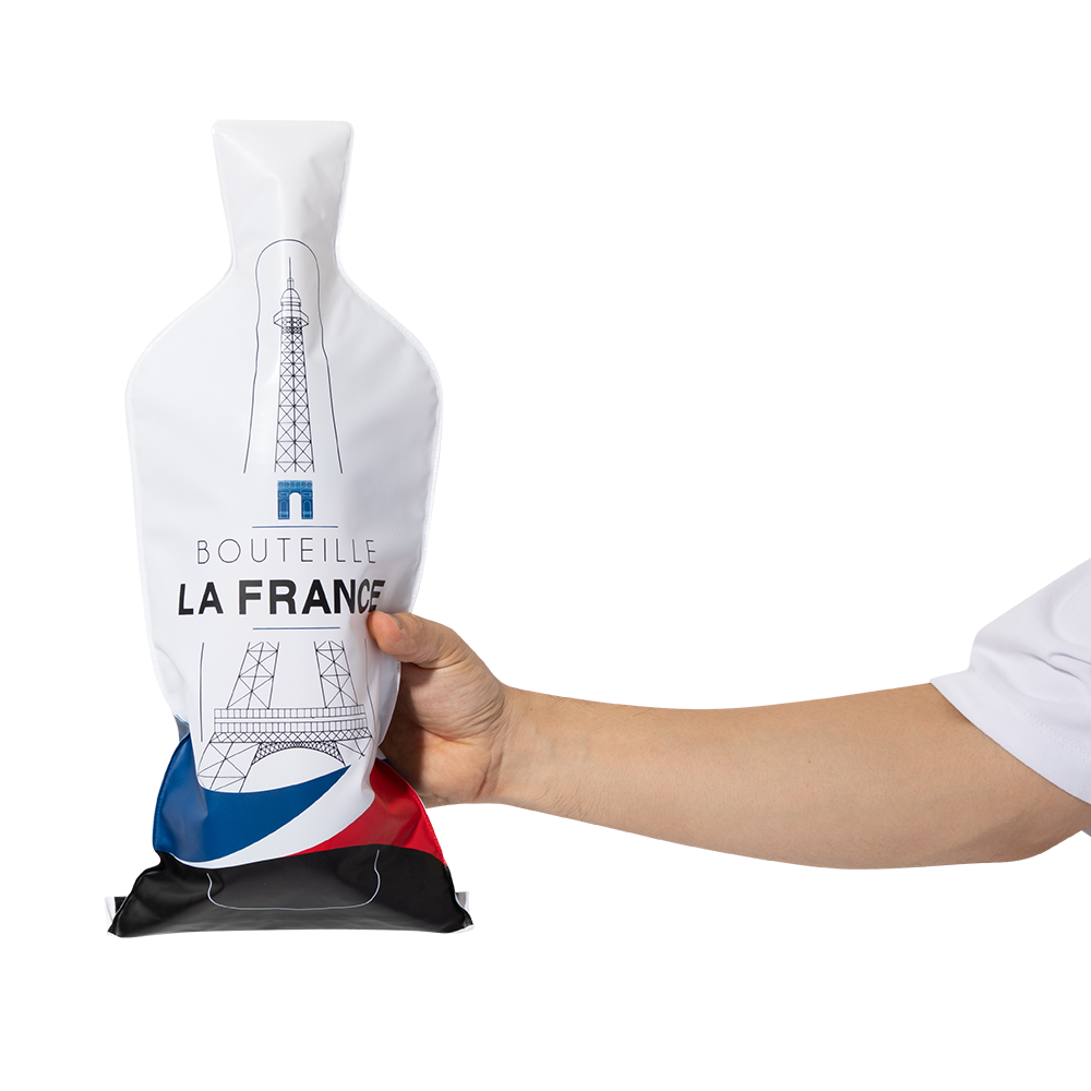Bottle France (1set 3pcs) | Reusable Wine Travel Protector Sleeves for Glass Bottles