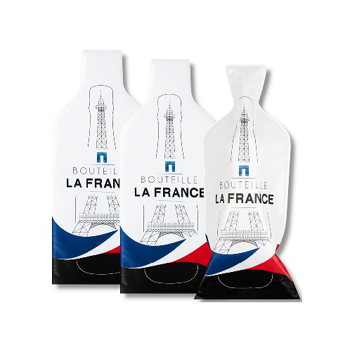 Bottle France (1set 3pcs) | Reusable Wine Travel Protector Sleeves for Glass Bottles