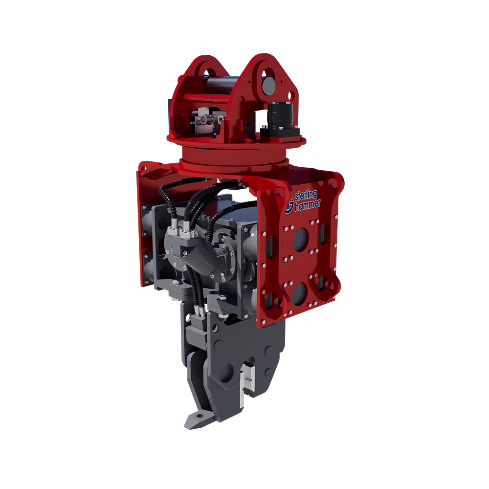 Sterling excavator mounted pile drivers