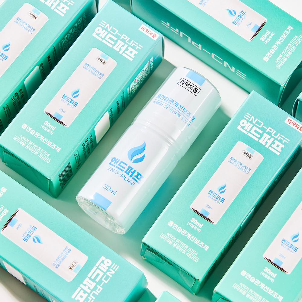 ENDPUFF 30ml Liquid approved as a quasi-drug by the Korea, Menthol Flavor