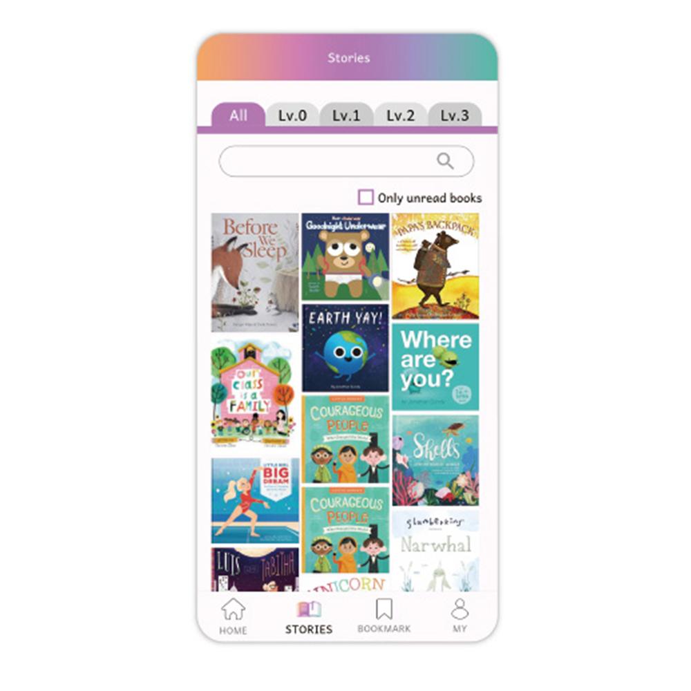 English e-book library VivaBook