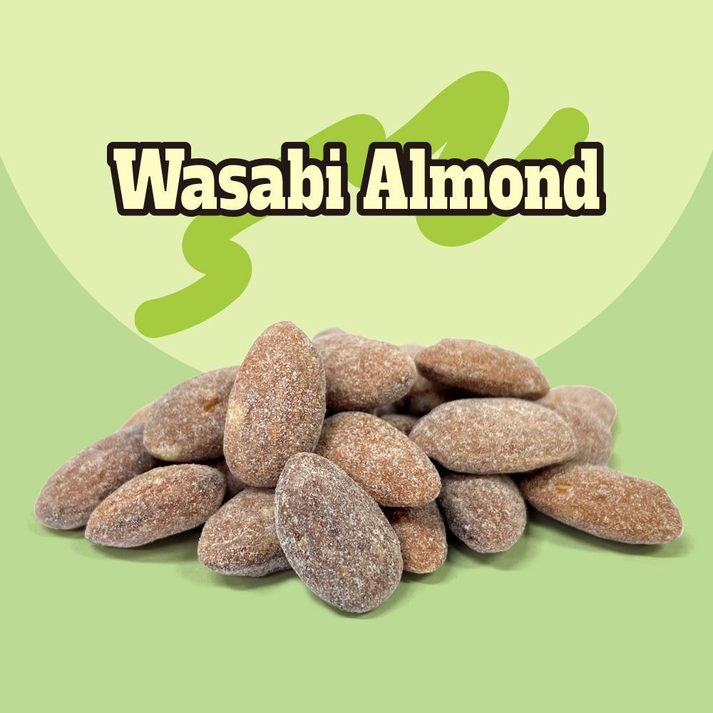 Murgerbon Wasabi Almonds ,Korean Snacks, Healthy Snacks, Office, School, Work, Mini Size pack 10g