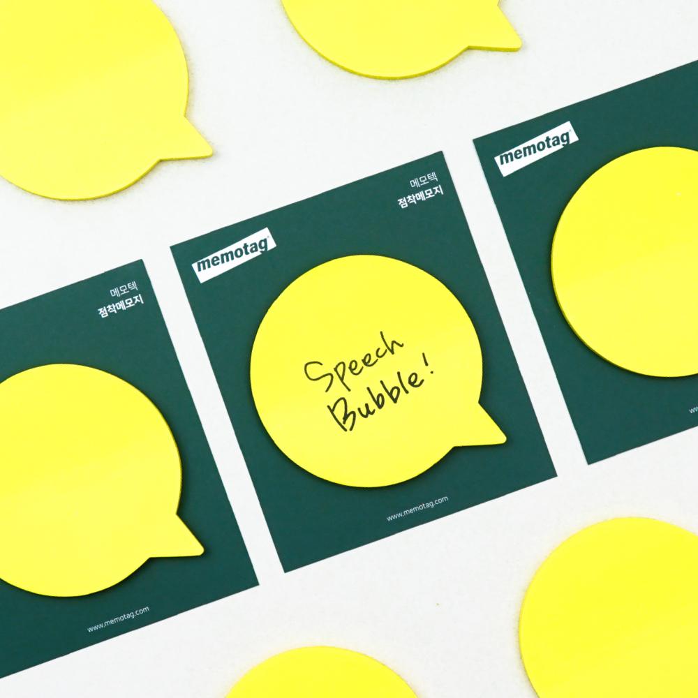 [Shape Sticky Notes] Speech bubble, Hexagon, Heart,Circle shaped Sticky Notes