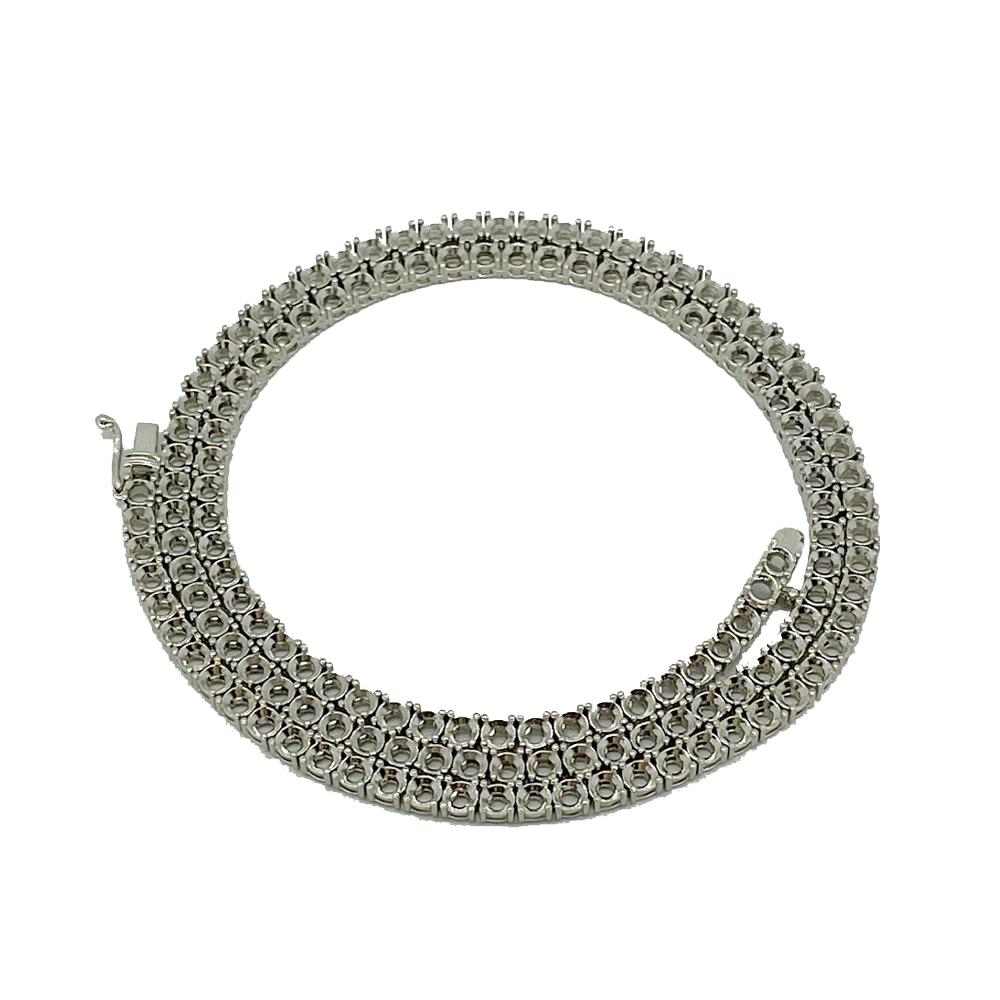 18K GOLD  TENNIS MOUNTING BRACELET