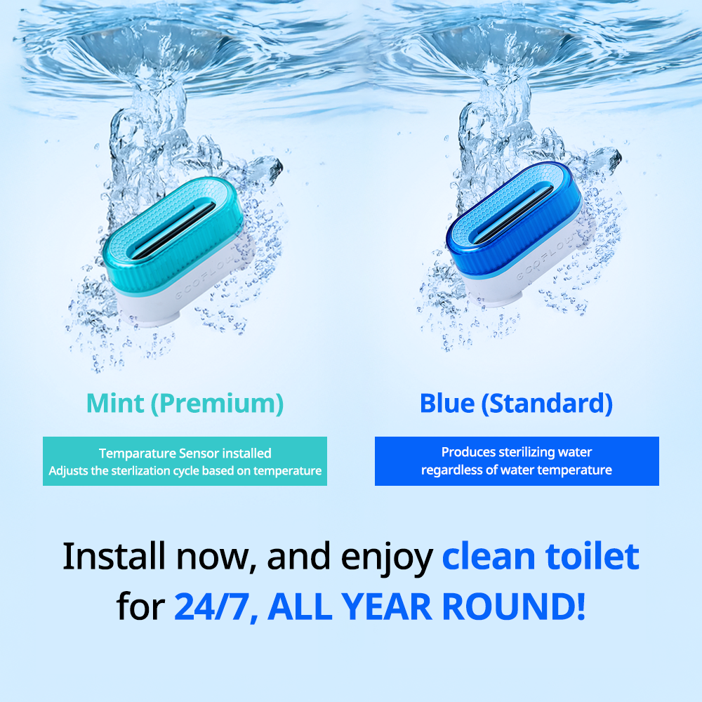 ECOFLOW Electrolysis Automatic Toilet Sterilizer Mint(Premium)