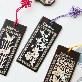 detail image2 Korean Traditional Mother-of-Pearl Ebony Wood Bookmark (Handmade)